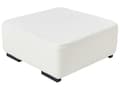 Miniatyrbilde 4 av 9: Fotskammel Hvit Bouclé 80 x 80 x 35 cm Kvadratisk form Moderne design Stue Puff