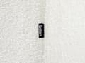 Miniatyrbilde 7 av 9: Fotskammel Hvit Bouclé 80 x 80 x 35 cm Kvadratisk form Moderne design Stue Puff