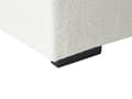 Miniatyrbilde 8 av 9: Fotskammel Hvit Bouclé 80 x 80 x 35 cm Kvadratisk form Moderne design Stue Puff