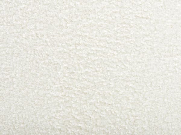 Fotskammel Hvit Bouclé 80 x 80 x 35 cm Kvadratisk form Moderne design Stue Puff