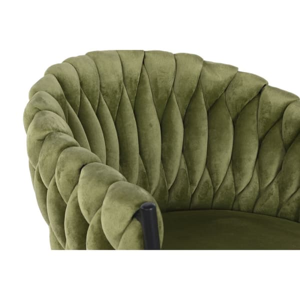 Taburet DKD Home Decor Sort Grøn Fløjl Metal 61 x 52 x 101 cm