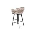 Miniatyrbillede 5 af 7: Taburet DKD Home Decor Sort Beige Metal 61 x 52 x 101 cm