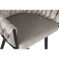 Miniatyrbillede 7 af 7: Taburet DKD Home Decor Sort Beige Metal 61 x 52 x 101 cm