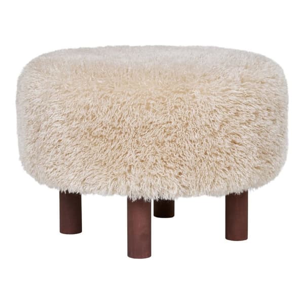 Rootz pouf ottoman - fotstöd - accentpall - lätt och mångsidig - 50 cm x 50 cm x 33 cm