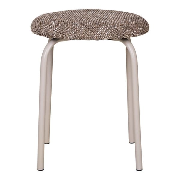 Rootz -pall - brun mix ottoman - fotstöd - komfort sittplatser - 44 cm x 44 cm x 44 cm