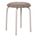 Miniatyrbild 1 av 4: Rootz -pall - brun mix ottoman - fotstöd - komfort sittplatser - 44 cm x 44 cm x 44 cm