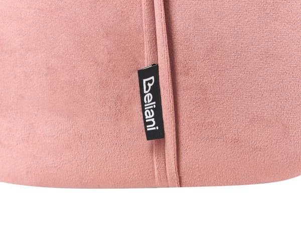 Puff Fløyel Rosa 40 x 40 x 43 cm Rund form Moderne design Fotskammel Stue Soverom