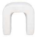 Miniatyrbild 3 av 5: Rootz Colma Pouf - Modern Ottoman - Dekorativ accent - Mjuk boucléklädsel - Extra sittplatser - 41 cm x 36,5 cm x 35 cm