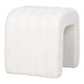 Miniatyrbild 4 av 5: Rootz Colma Pouf - Modern Ottoman - Dekorativ accent - Mjuk boucléklädsel - Extra sittplatser - 41 cm x 36,5 cm x 35 cm