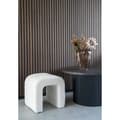 Miniatyrbild 2 av 5: Rootz Colma Pouf - Modern Ottoman - Dekorativ accent - Mjuk boucléklädsel - Extra sittplatser - 41 cm x 36,5 cm x 35 cm