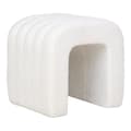Miniatyrbild 1 av 5: Rootz Colma Pouf - Modern Ottoman - Dekorativ accent - Mjuk boucléklädsel - Extra sittplatser - 41 cm x 36,5 cm x 35 cm
