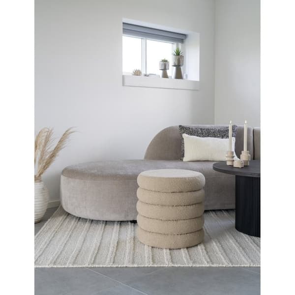 Rootz Brooklyn Pouf - Storage Ottoman - klädda fotpall - komfort sittplatser - 44x44x44 cm