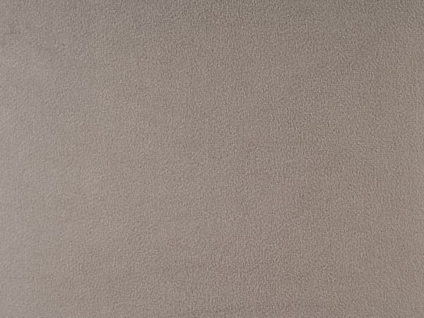 Rund puf taupe velour 40 x 40 x 43 cm sæde fodstøtte velour moderne minimalistisk stue soveværelse