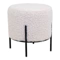 Pikkukuva 1 / 5: Pouf, Alford, Ø35.5x37 cm, Valkoinen