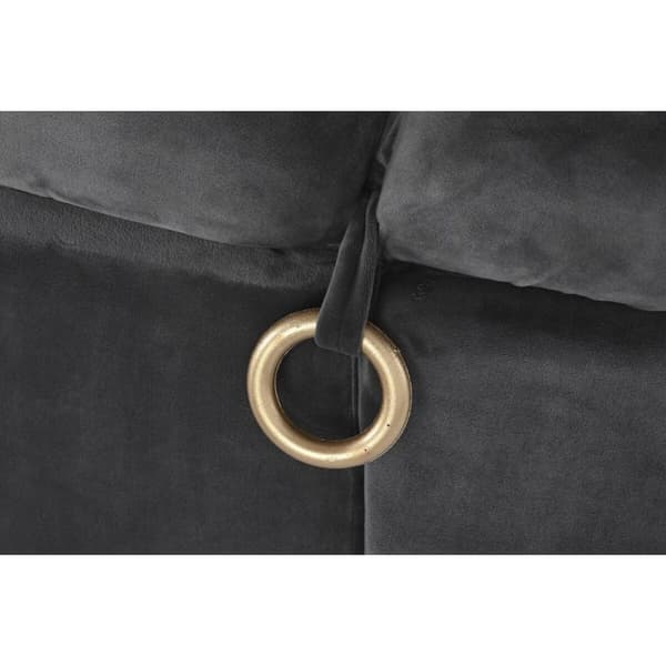 KÄYTETTY Jakkara DKD Home Decor Harmaa Metalli (Kunnostetut Tuotteet A)