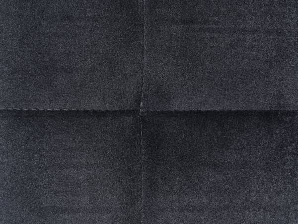 Ottoman Svart Fløyel Tufted Stoff Moderne Stue Firkantet Fotskammel Svarte Ben