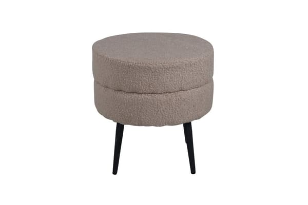 Ottomansk, Pottpuff, 40x40cm, Beige