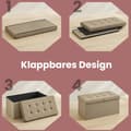 Miniatyrbillede 5 af 5: Sofa med opbevaringsplads, foldesædet, opbevaringsboks