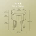 Miniatyrbild 6 av 6: Pall, SONGMICS LOM003B01, 39x44,4 cm, Svart