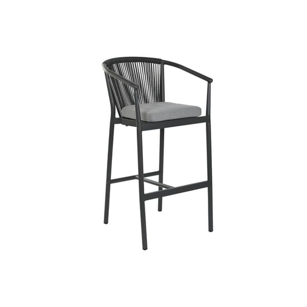 Sittpall Home ESPRIT Aluminium syntetisk rattan 57 x 61 x 108 cm