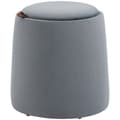 Miniatyrbillede 1 af 9: Ottoman, 2-i-1, Ø44cm x 47,5cm, Grå