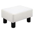 Miniatyrbillede 1 af 9: Fodskammel, Chesterfield, 40x30x24 cm, Hvid