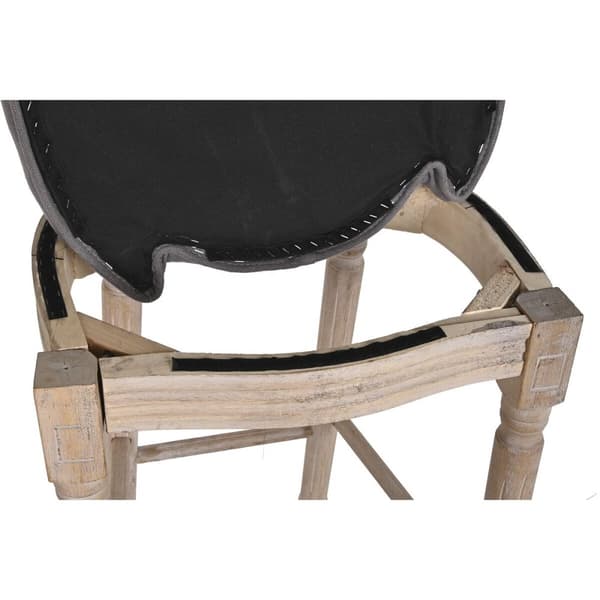 Sittpall DKD Home Decor Mörkgrå Gran 48 x 54 x 118 cm