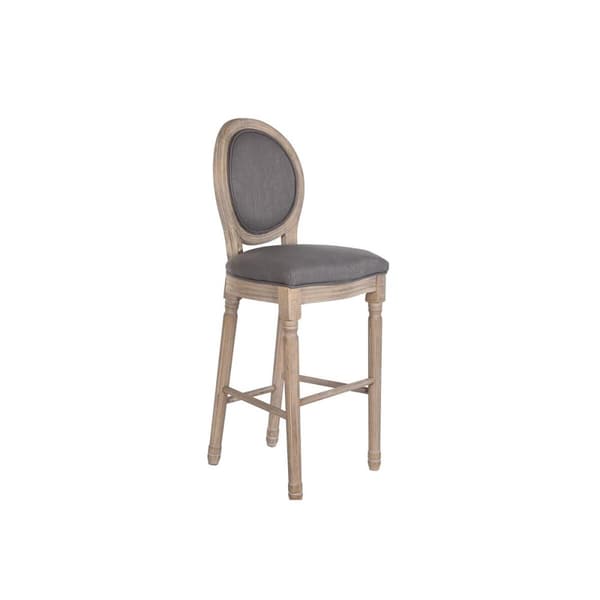 Sittpall DKD Home Decor Mörkgrå Gran 48 x 54 x 118 cm