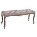 Miniatyrbild 1 av 5: Sittpall DKD Home Decor Rosa Naturell Ljusrosa Polyester Trä Gummiträ 112 x 38 x 48 cm