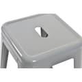 Miniatyrbild 3 av 3: Sittpall DKD Home Decor 43 x 43 x 76 cm Grå Metall