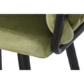 Miniatyrbild 3 av 5: Sittpall DKD Home Decor Svart Grön Sammet Metall 61 x 52 x 101 cm