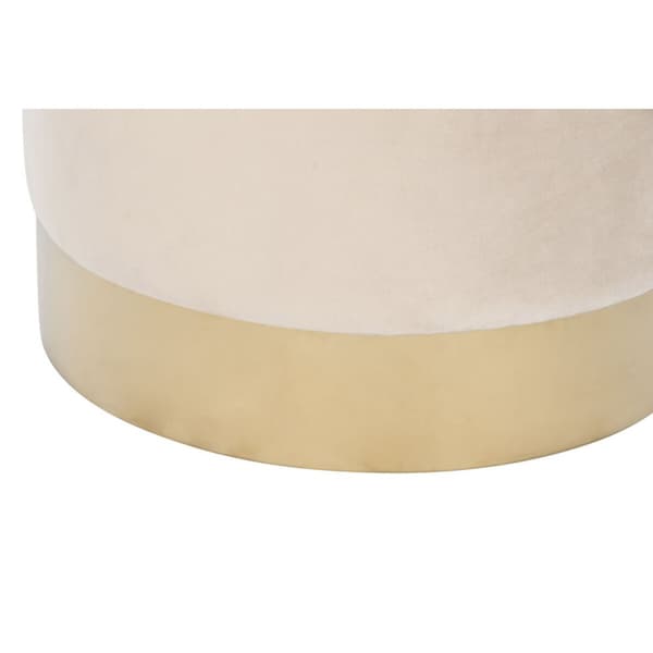 Jalkatuki DKD Home Decor Beige Burgundi Sametti 40 x 40 x 42 cm (2 osaa)