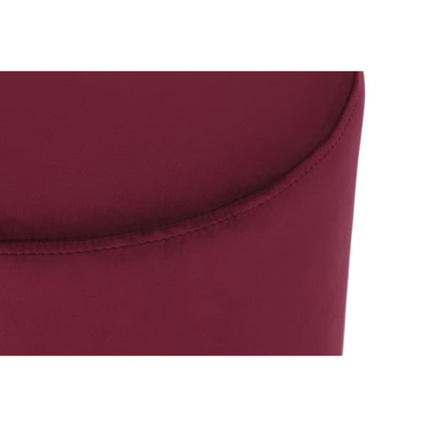 Jalkatuki DKD Home Decor Beige Burgundi Sametti 40 x 40 x 42 cm (2 osaa)