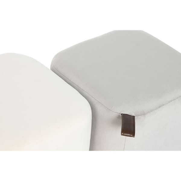 Fodstøtte DKD Home Decor Gul Blå Beige Grå Scandi 35 x 35 x 35 cm (2 enheder)