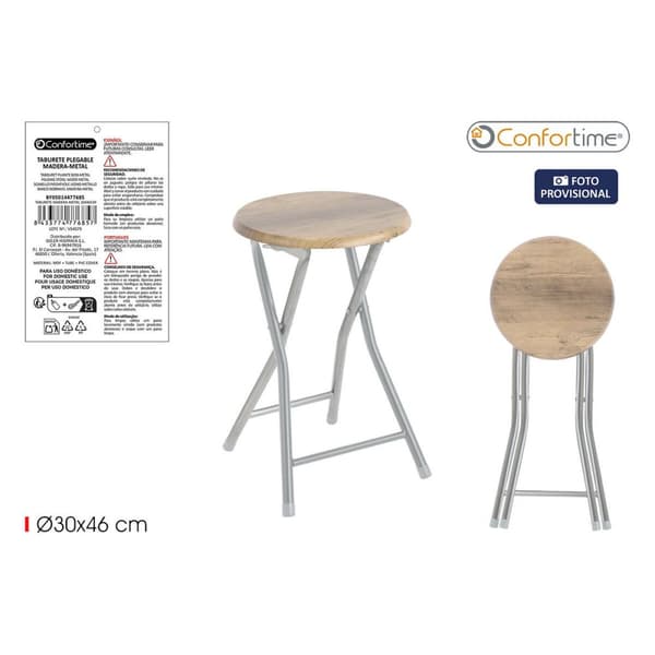 Krakk Confortime Tre Metall 30 x 30 x 46 cm (6 enheter)