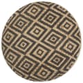 Miniatyrbild 2 av 2: Handgjord sittpuff svart 45x30 cm jute