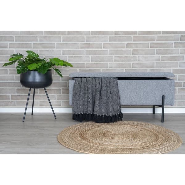 Rootz Watford Bench - Verhoiltu penkki - Storage Ottoman - Moderni muotoilu - 95 cm x 36,5 cm x 43cm