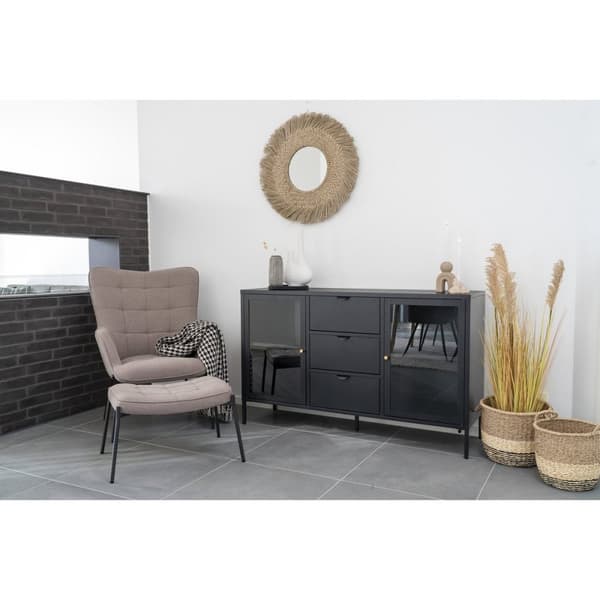 Rootz Glasgow Fomote - Ottoman - Jalot - Moderni eleganssi - 41x61x36 cm