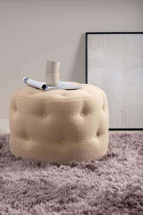 Sittpuff Violetta Beige