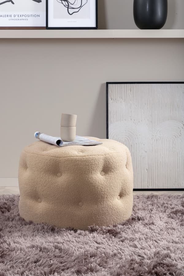 Sittpuff Violetta Beige