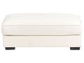 Miniatyrbilde 6 av 11: Ottomansk Fotskammel Off-White Boucle Stoff Polstret Firkantet Minimalistisk Moderne Sofa Element