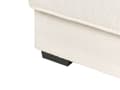Miniatyrbilde 8 av 11: Ottomansk Fotskammel Off-White Boucle Stoff Polstret Firkantet Minimalistisk Moderne Sofa Element
