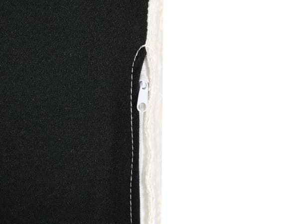 Ottomansk Fotskammel Off-White Boucle Stoff Polstret Firkantet Minimalistisk Moderne Sofa Element