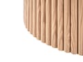 Miniatyrbilde 10 av 11: Oppbevaringspuff Off White Boucle Polstret Sete Trebunn Rund Fotskammel