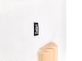 Miniatyrbilde 6 av 8: Puff Off White Chenille Polstret Sete med Runde Treben