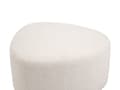 Miniatyrbilde 5 av 8: Puff Lys Beige Stoff Polstret Stoff Akcentseng Benk Krakk