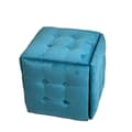Pikkukuva 3 / 4: Set of stools GO GIFT Transformer Sininen Sametti Teräs 50 x 50 x 50 cm Pehmustettu istuin 5 yhdessä 5 osaa