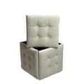 Pikkukuva 4 / 6: Set of stools GO GIFT Transformer Kerma Sametti Teräs 50 x 50 x 50 cm Pehmustettu istuin 5 yhdessä 5 osaa