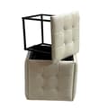 Pikkukuva 1 / 6: Set of stools GO GIFT Transformer Kerma Sametti Teräs 50 x 50 x 50 cm Pehmustettu istuin 5 yhdessä 5 osaa