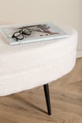 Miniatyrbild 5 av 6: Sittpuff Vallowhade Vit